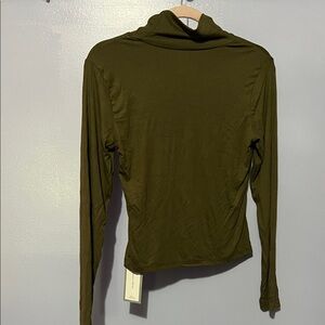 SHEIN Dark Olive Long Sleeve Top
